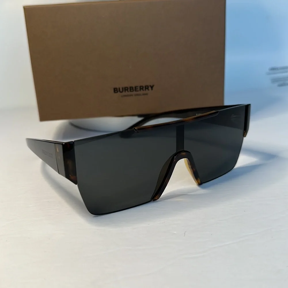 New- Burberry Sunglasses Men's B-4291 3002/87 Dark Havana/Dark Grey 38-138-140